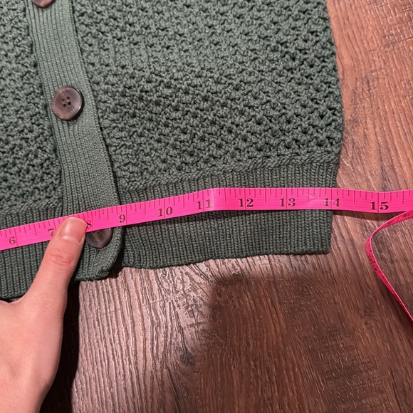 J.Crew button down green cardigan sweater size xs - Picture 3 of 6